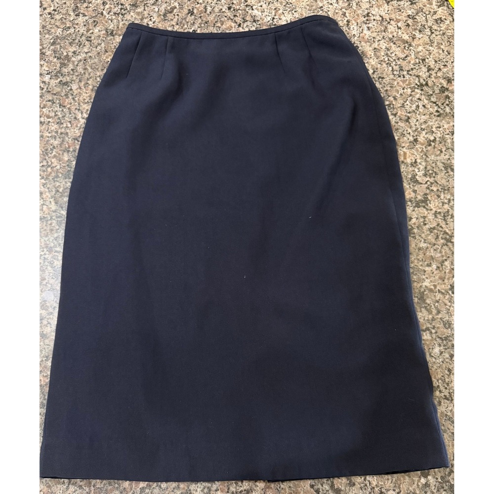 Jones Wear Suit Navy Blue Pencil Skirt Size 6 Midi Professional Career Wear